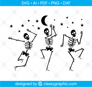 Dancing Skeletons Halloween Svg, Skeletons Halloween Svg, Skeleton Sublimation, Skeletons Dancing Svg, Dancing Halloween Svg, Skeletons Svg