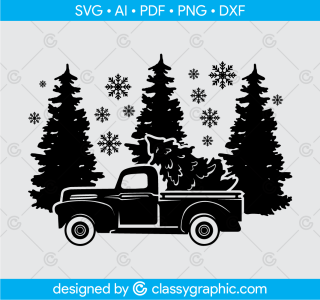 Christmas truck with tree Svg, Christmas scene Svg, Christmas Sign Svg, Christmas Truck Svg, Christmas Truck and Tree, Christmas Svg, Png