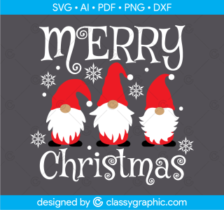 Merry Christmas Svg, Christmas Gnomes Svg, Cute Gnomies Svg, Snowman Svg, Kids Funny Christmas Shirt Svg File for Cricut & Silhouette, Png