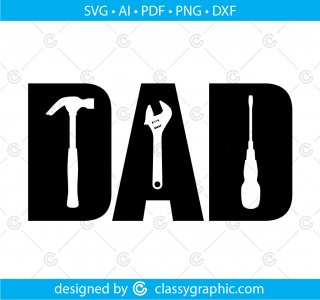 Dad-Tools svg, Mechanics svg, Dads Garage svg, dxf, png, jpg digital cut file for Silhouette or Cricut - Dad Father's Day, Dad svg file
