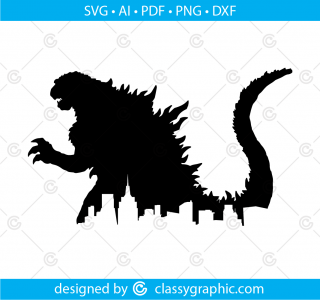 Godzilla Svg, Godzilla Figure, Godzilla T Shirt, Silhouette Svg, Godzilla Painting, Gorilla Svg, Godzilla Cut File Godzilla Shirt Cricut Svg