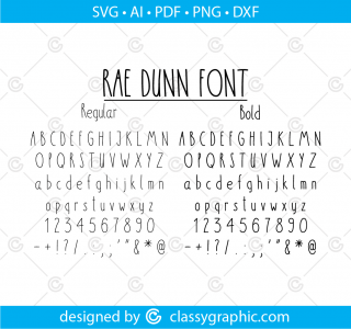 Rae Dunn Font, Farmhouse Font, Inspired by Rae Dunn Font, Dunn Svg, OTF, TFF font, Handwritten Svg, Skinny Font Png Dxf Pdf Svg Cricut Fonts