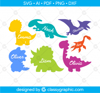 Baby Dinosaur Svg