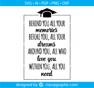 Behind You All Your Memories Svg