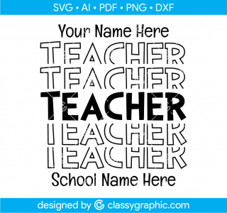 Teacher Echo Svg